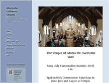 Tablet Screenshot of gloriadei-in.org
